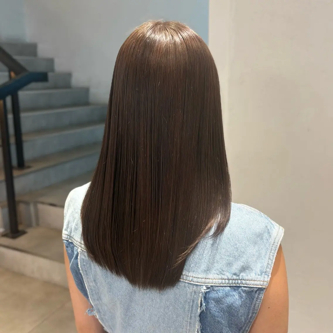 カラー ヘアカラー 透明感カラー/レイヤ ーカットりこ🤎🫧のヘアスタイル