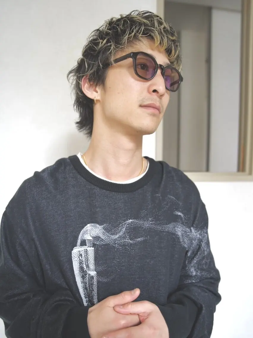 ショート メンズ カット パーマ keshiki 大名のヘアスタイル