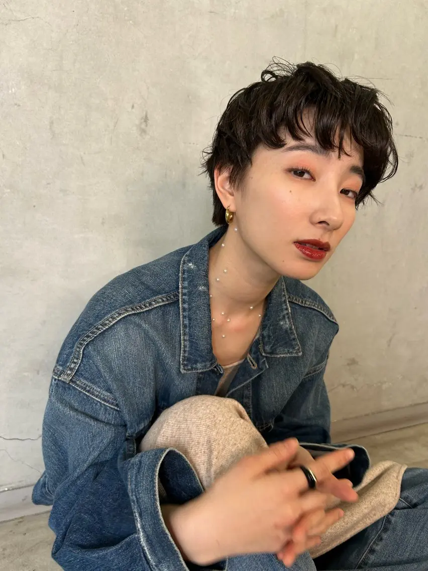 ショート カット ヘアカラー 🤎指名No.1原宿 表参道coii日向花のヘアスタイル
