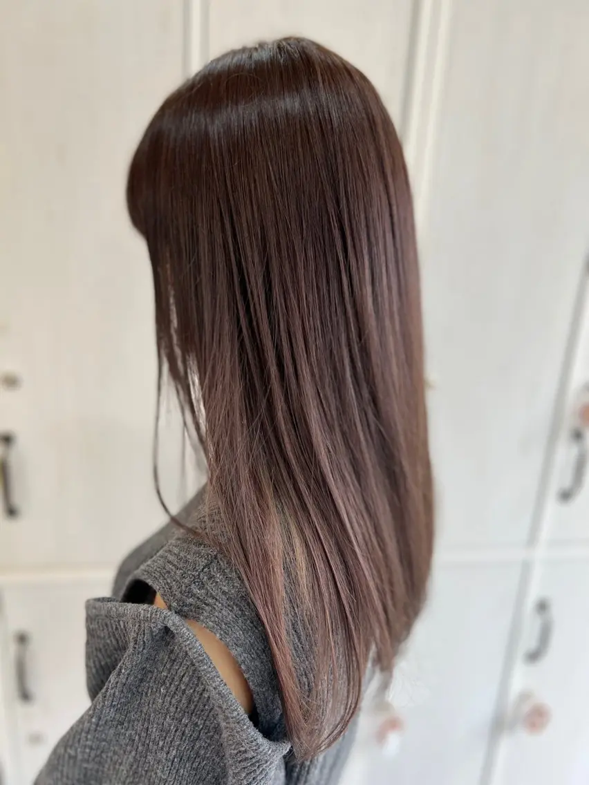 セミロング カラー カット ヘアカラー 勅使河原 裕生 Fiora大森のヘアスタイル