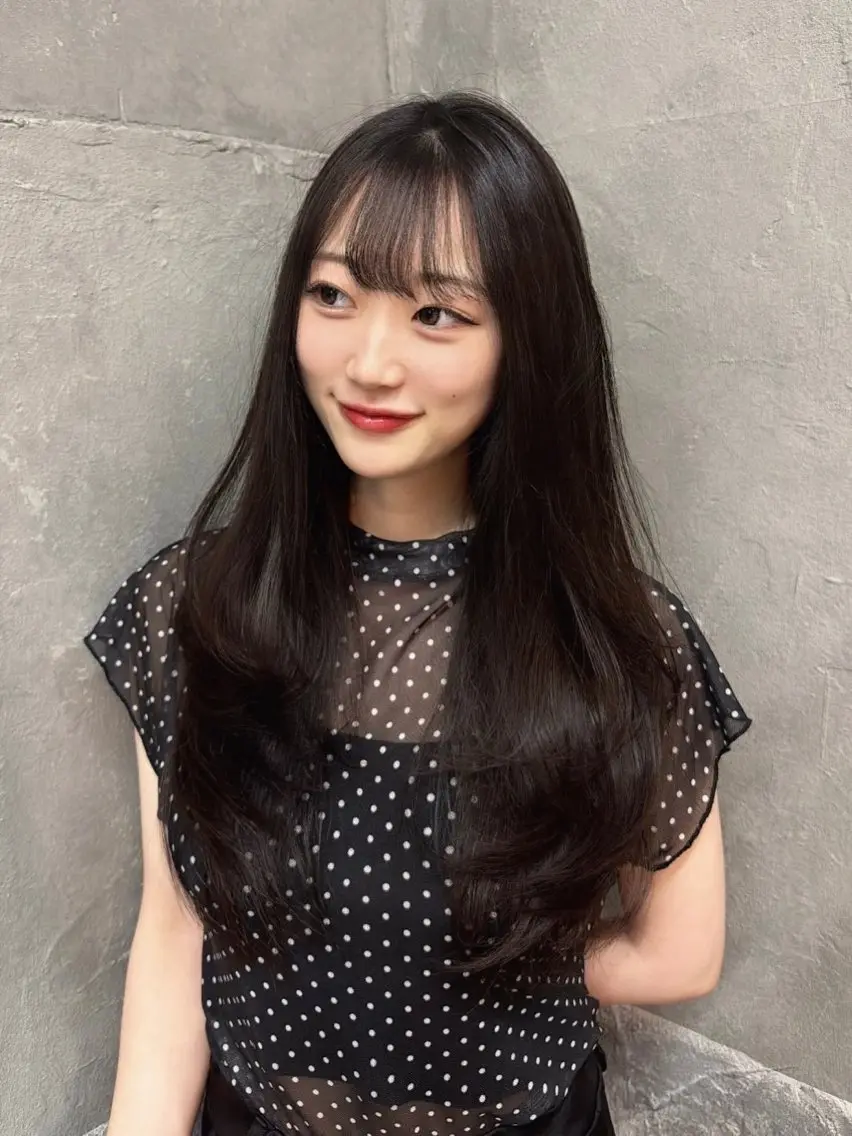 ロング カラー レイヤーカット moeka🎀 似合わせカラー🎀のヘアスタイル