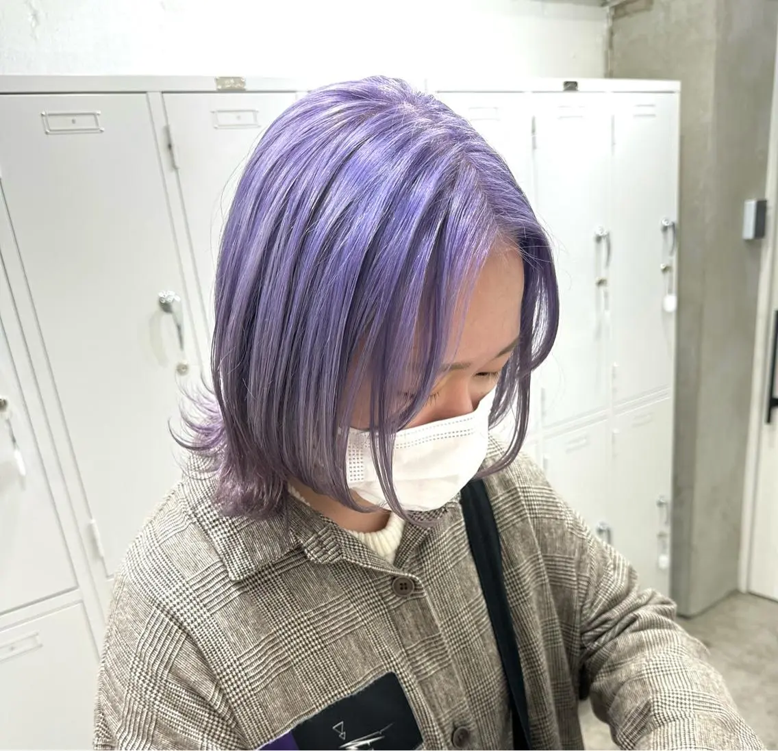 ミディアム カラー パーマ ヘアアレンジ メンズ ササキカズマ〻透明感 〻色落ち〻赤み消しのヘアスタイル