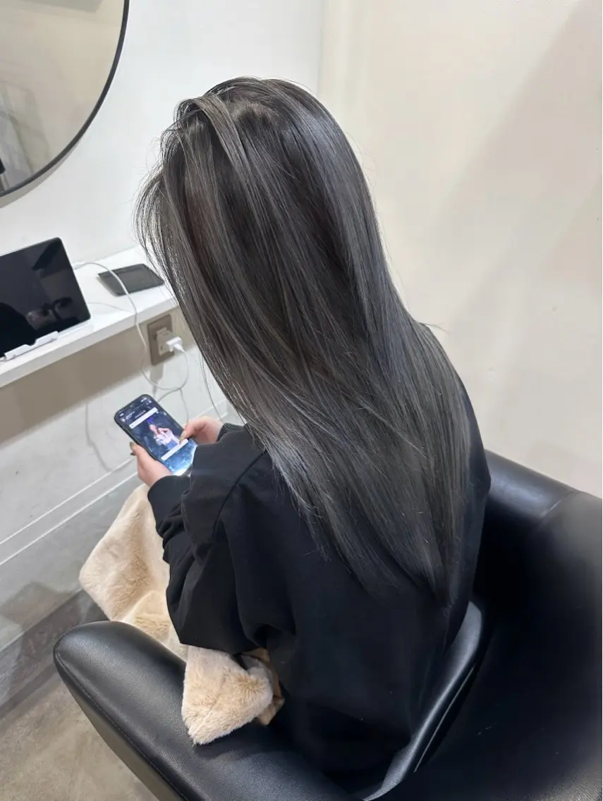 カラー バレイヤージュ ブリーチカラー yuraraのヘアスタイル