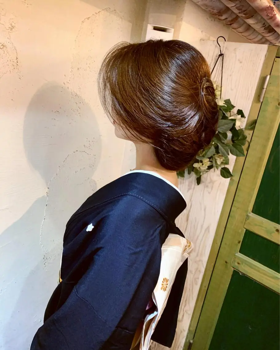 留袖着付けの写真