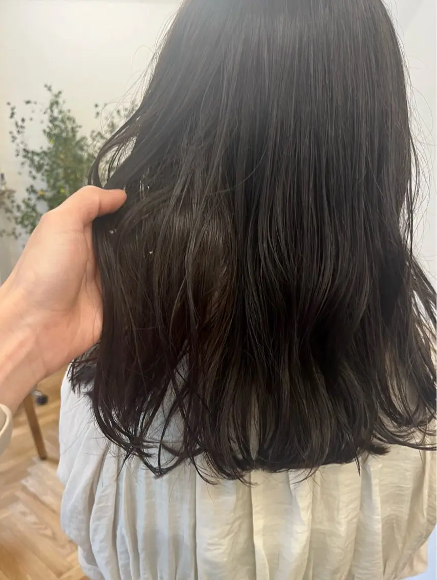 セミロング カラー 透明感カラー カット ヘアカラー トリートメント 西山 紗耶香🪽 透明感カラー/ボブのヘアスタイル