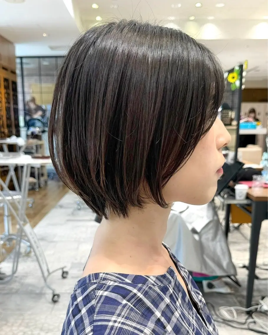 ショート カラー カット ヘアカラー トリートメント 💍新宿ショート 💍岩田莉奈のヘアスタイル
