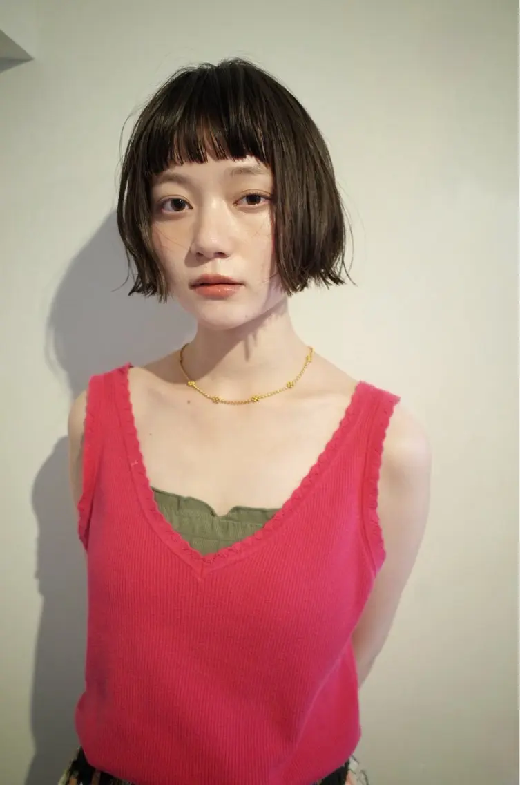ショート ボブ/透明感カラー Fukaのヘアスタイル
