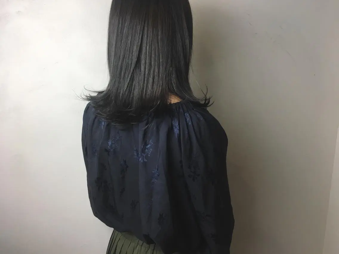ミディアム カラー カラーモデル募集中 美容室ハピスのヘアスタイル