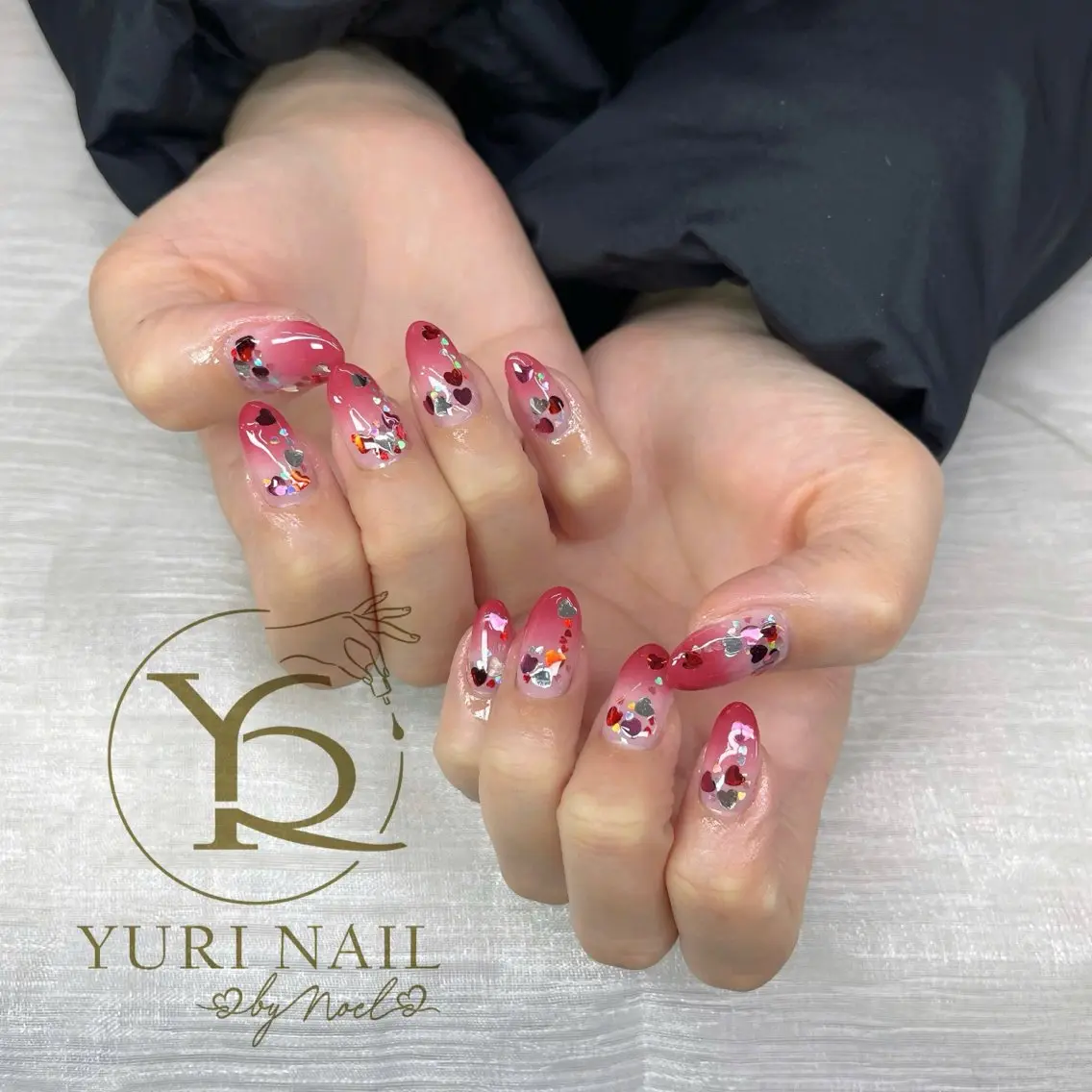 ネイル ブルー チークネイル フットネイル フレンチネイル 韓国ネイル YURI Nail NARITAのネイルデザイン