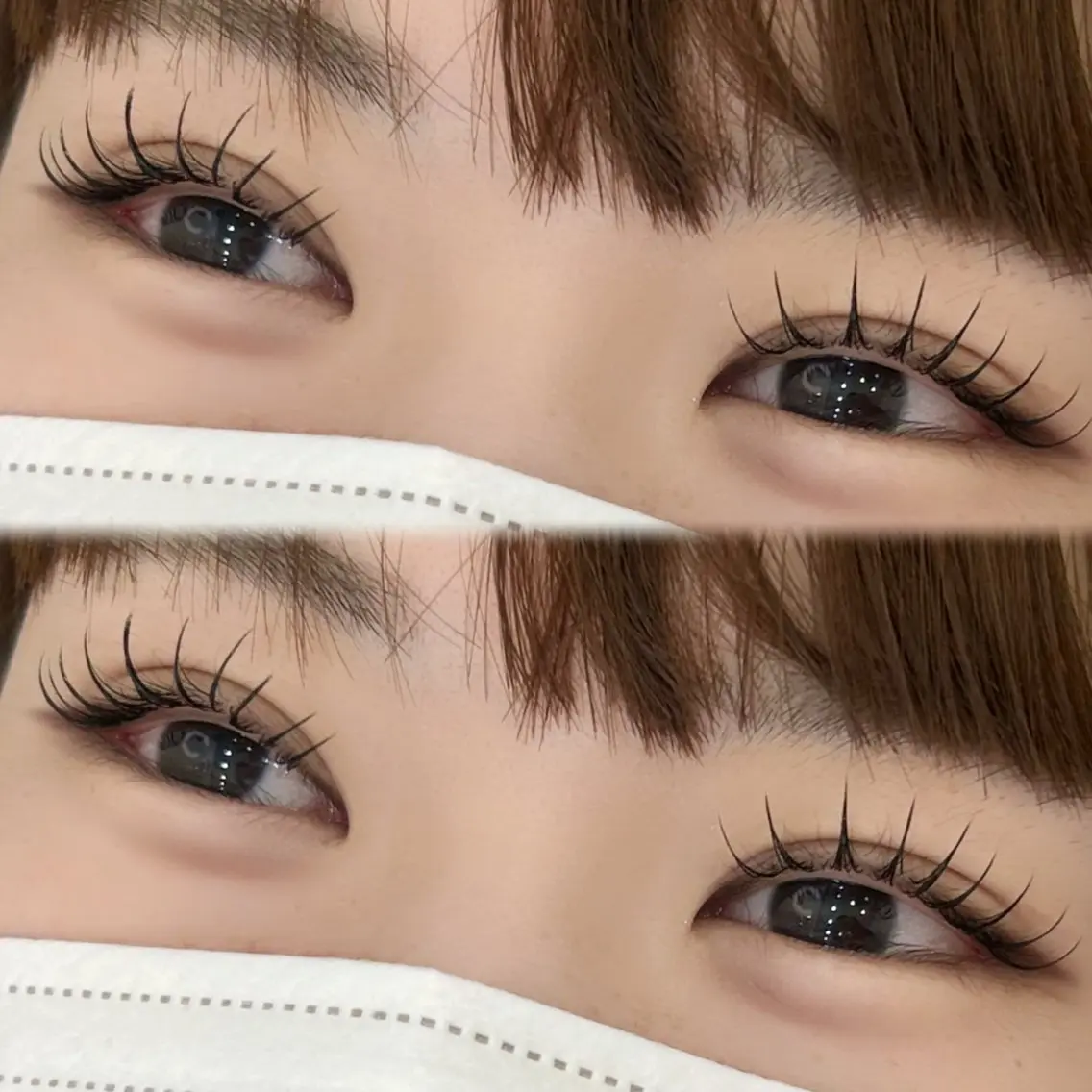 【オフなし】＆healthy(アンドヘルシー)🪽フラットラッシュ100​〜​120本+まつげパーマ/束感/川越/マツエクの写真