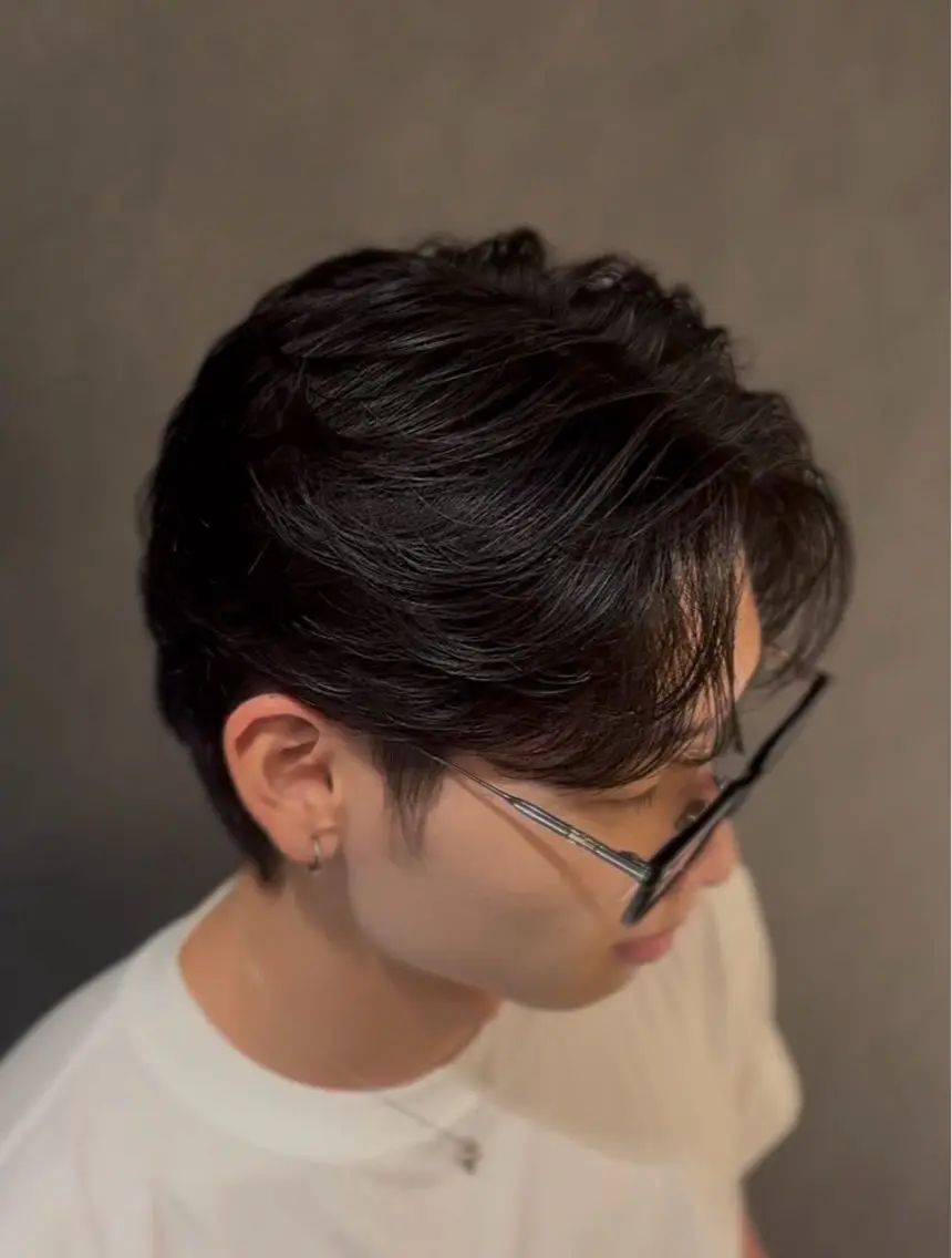 ミディアム メンズデザインパーマ /児島颯斗のヘアスタイル