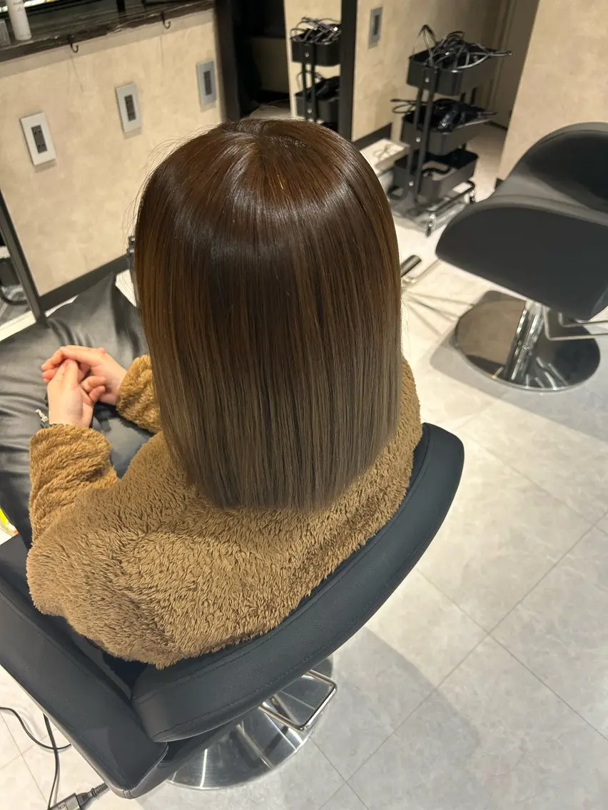 ミディアム カラー ベージュカラー 髪質改善 ヘアカラー トリートメント 《.Xian》リク /透明感/メンズのヘアスタイル