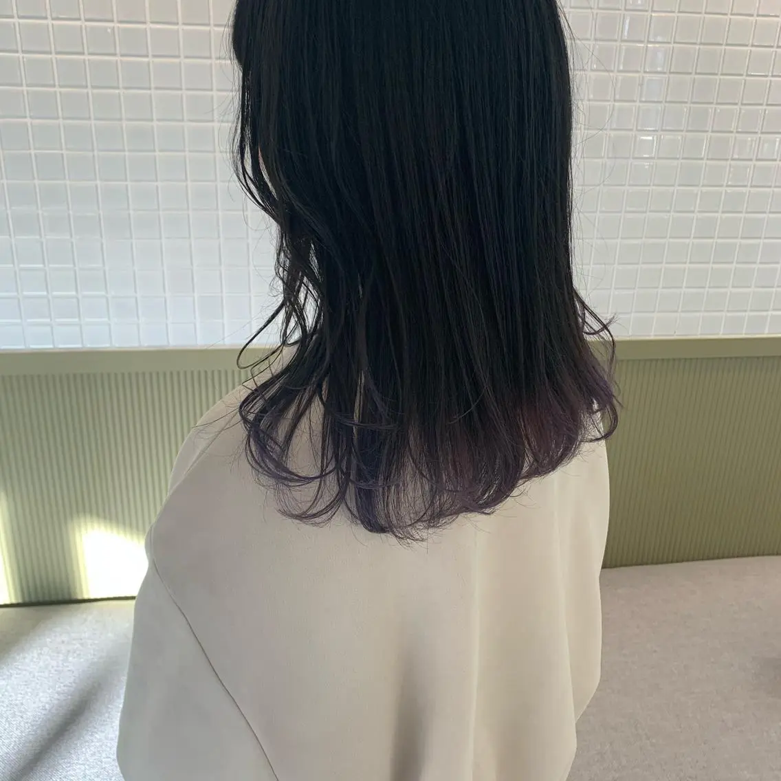 セミロング カラー バイオレットカラー マンツーマン美容師 立川　♡MIHO♡のヘアスタイル