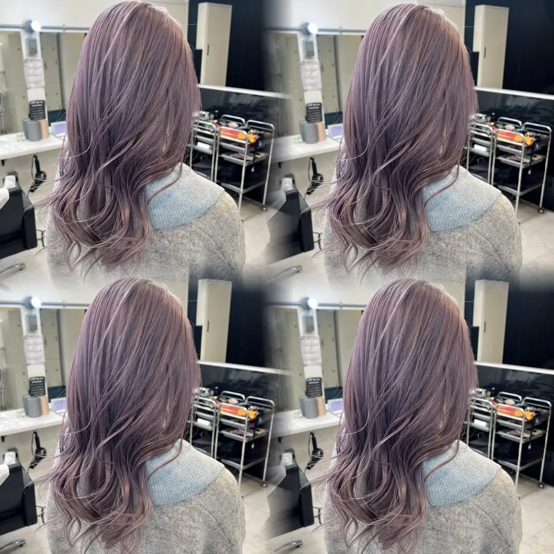 ロング カラー ヘアカラー トリートメント 🦋REISA🦋 エクステ×ハイトーンのヘアスタイル
