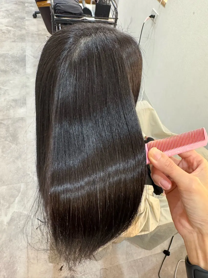 ロング 縮毛矯正 美髪矯正 SAORIのヘアスタイル