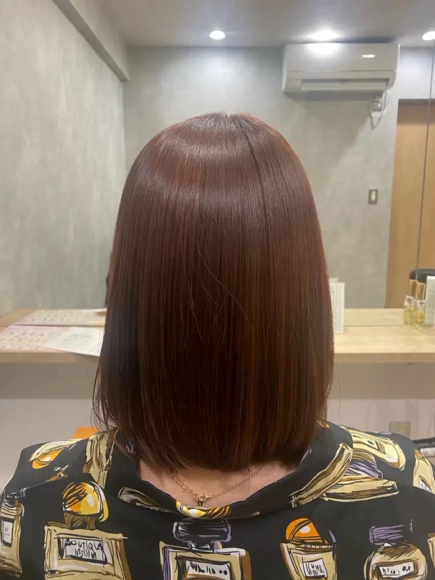 ミディアム カット ヘアカラー トリートメント 🫧透明感カラー🫧 佐野花苗[新宿]のヘアスタイル