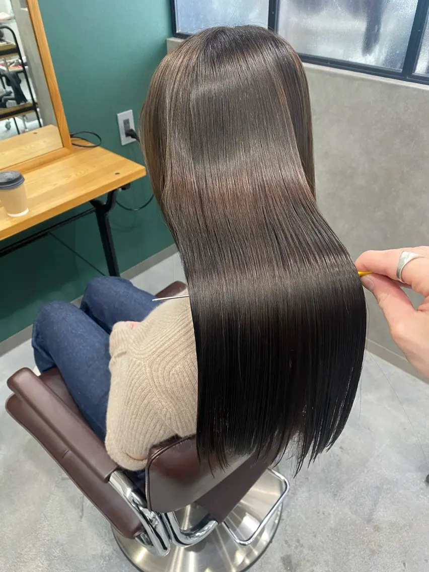 ロング カラー 髪質改善 ヘアカラー 梅田中崎町髪質改善 /オキヒロト/エコルのヘアスタイル