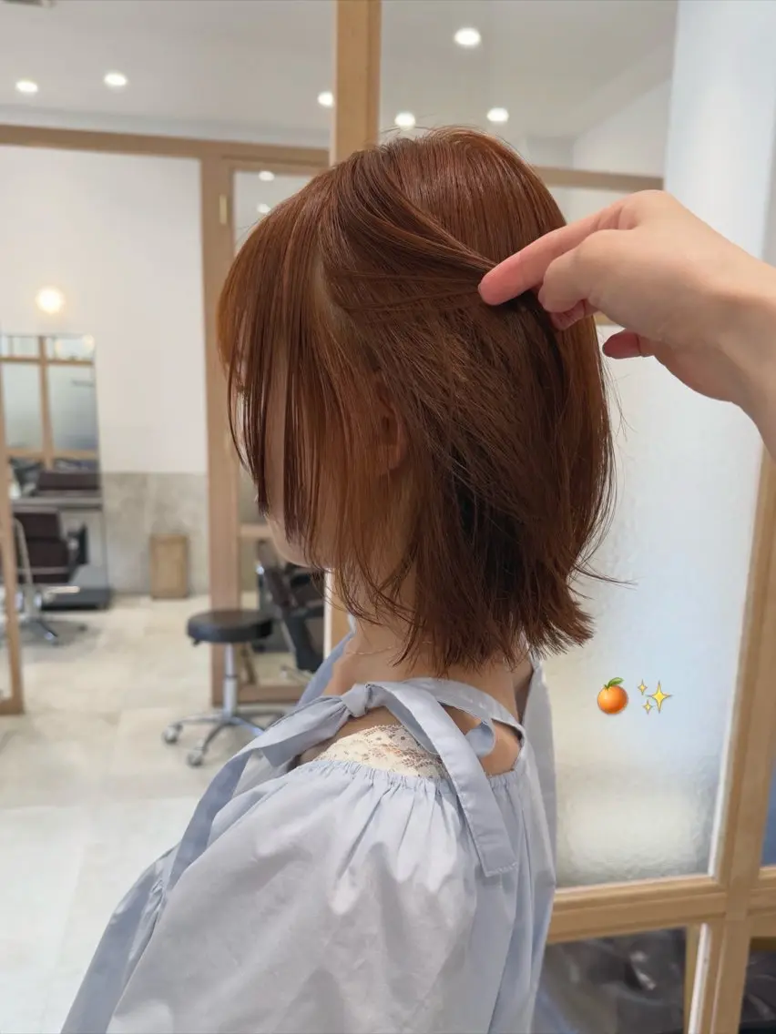 ミディアム カット ヘアカラー トリートメント 𓍯柔らかhair 𓍯 yukinoのヘアスタイル