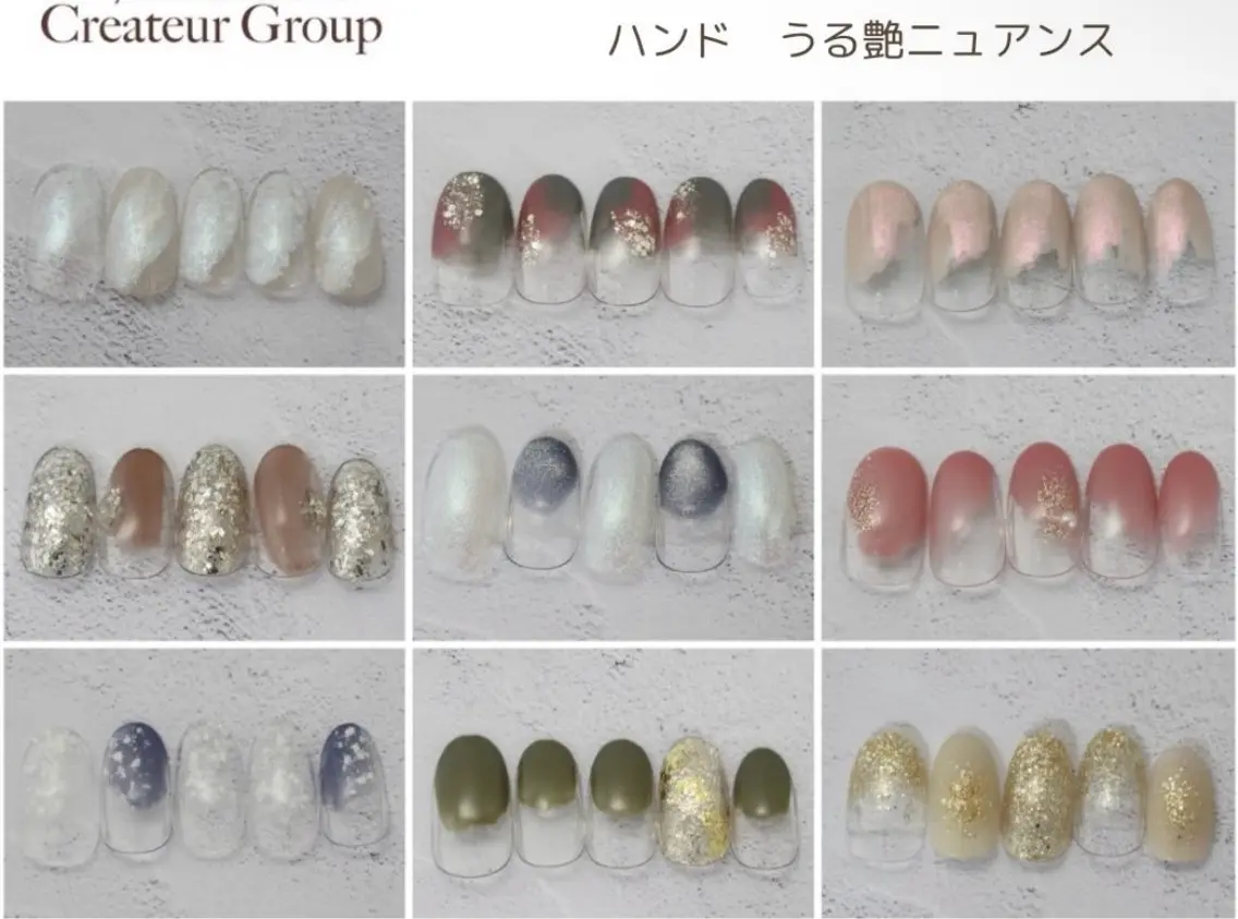 ネイル ハンドネイル クレアラルーチェ米子 モデル募集のネイルデザイン