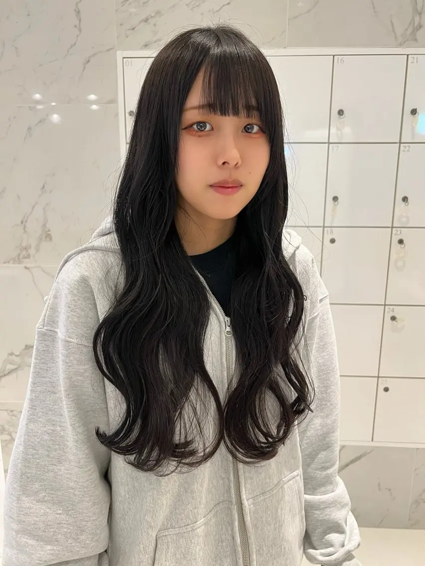 ロング カラー カット ヘアカラー トリートメント 今井 由佳のヘアスタイル
