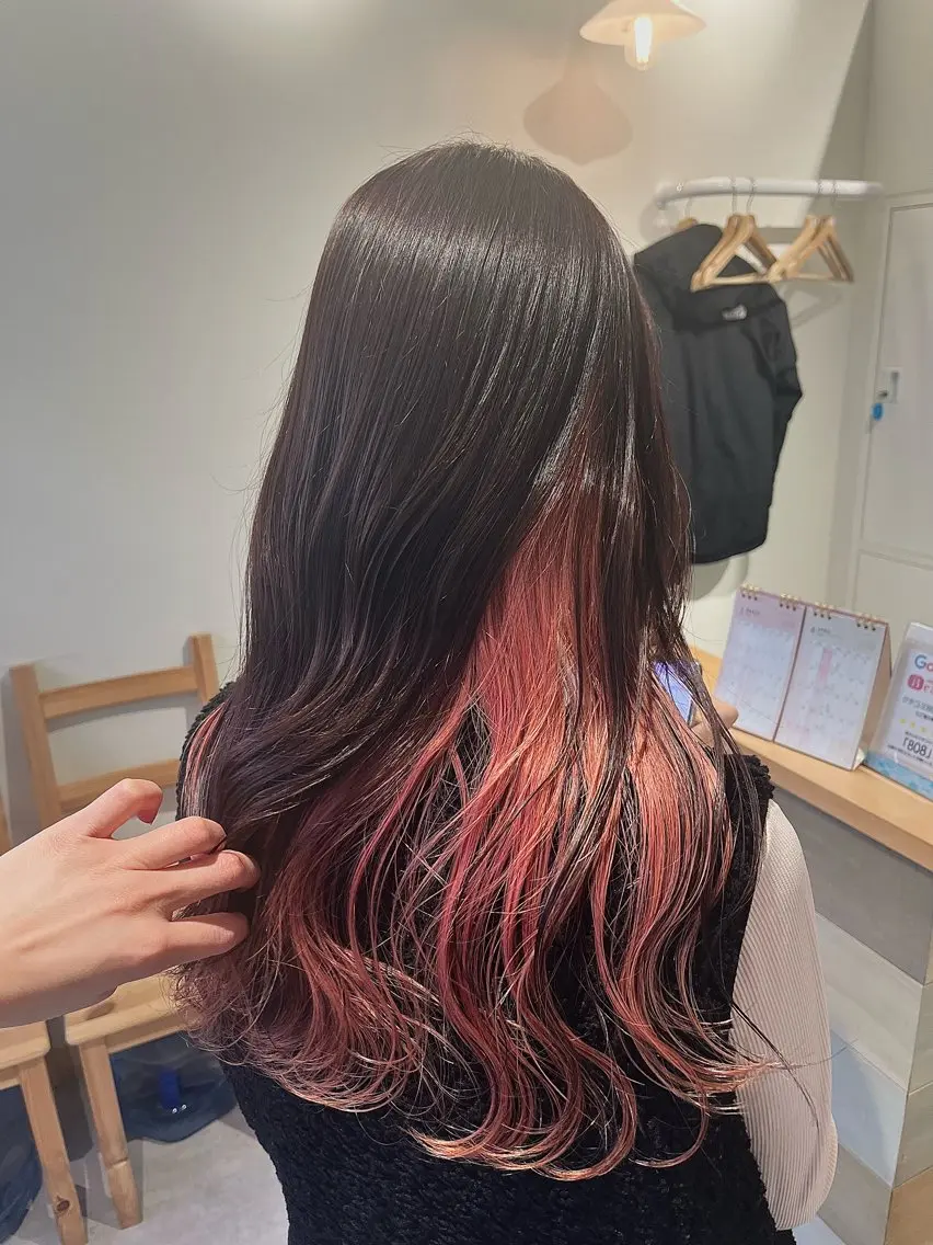ロング カラー ブラウンカラー LUXIEL みづきのヘアスタイル
