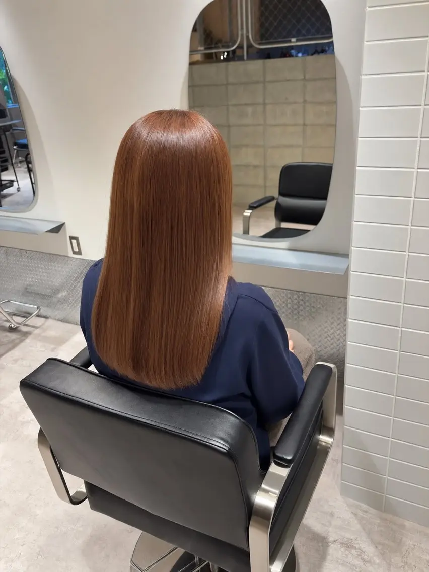 ロング ヘアカラー トリートメント 脱白髪染め白髪ぼかし TERA(寺崎)のヘアスタイル