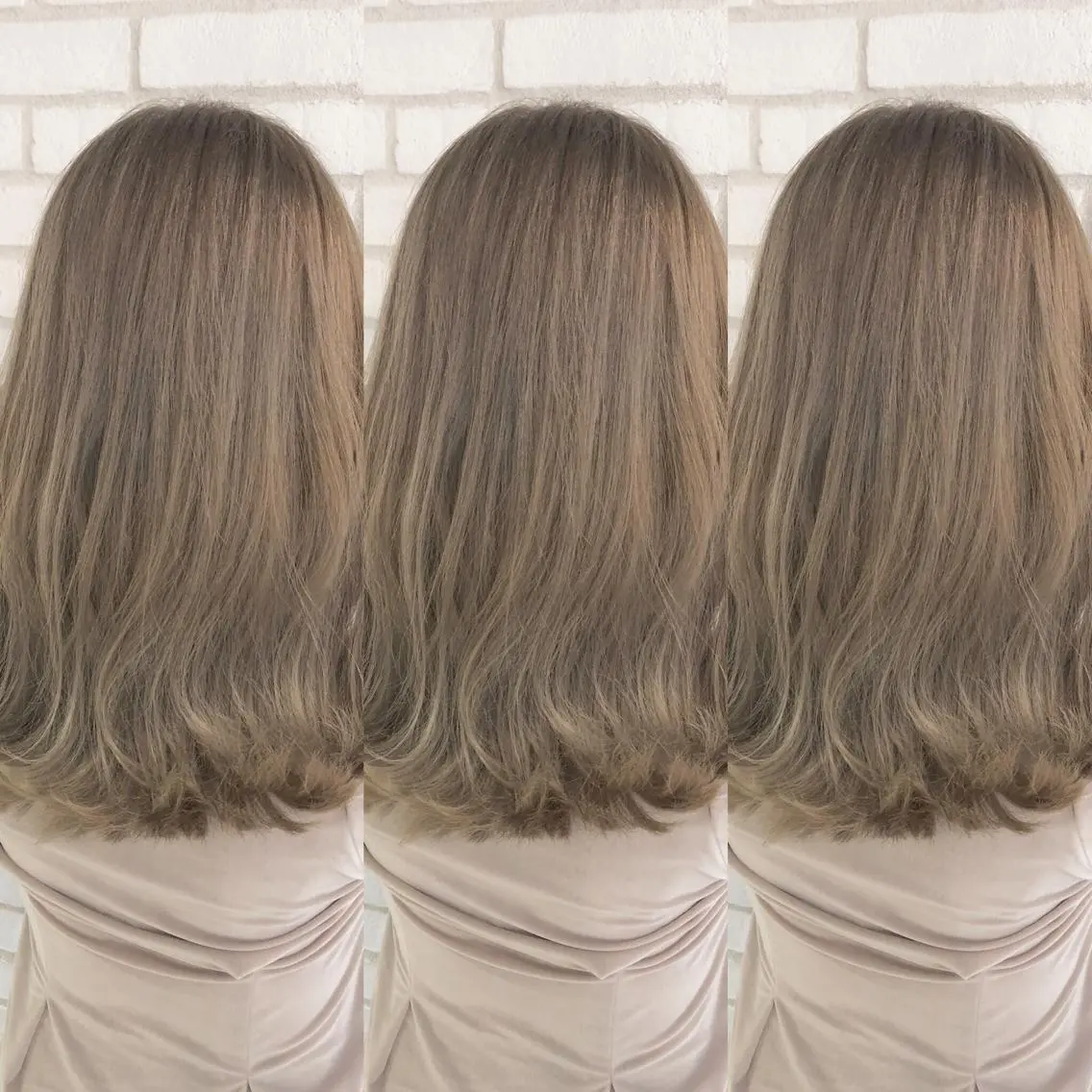 ミディアム カラー 小島 侑衣のヘアスタイル