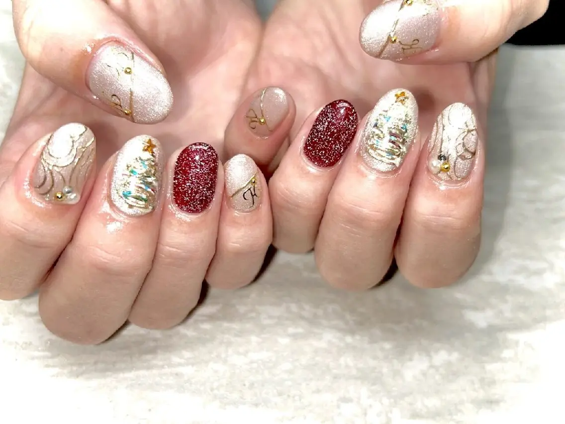 ネイル 冬ネイル クリスマス JULIE NAILのネイルデザイン