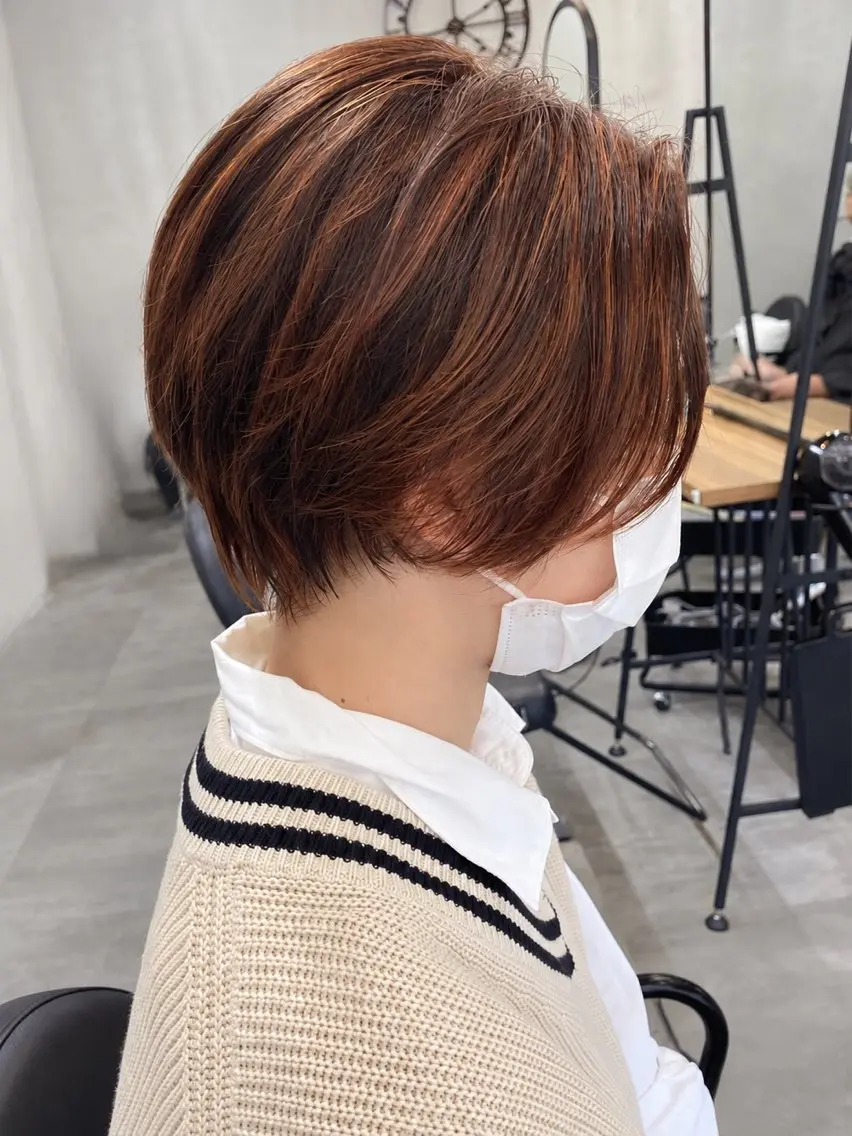 ショート レイヤーカット ショートヘア 篠 原のヘアスタイル