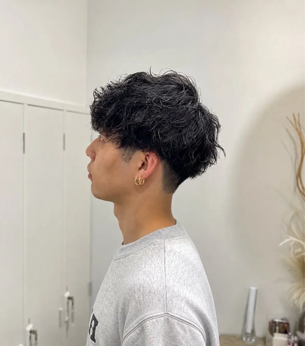 ショート パーマ ROCCAhair 谷山陸のヘアスタイル