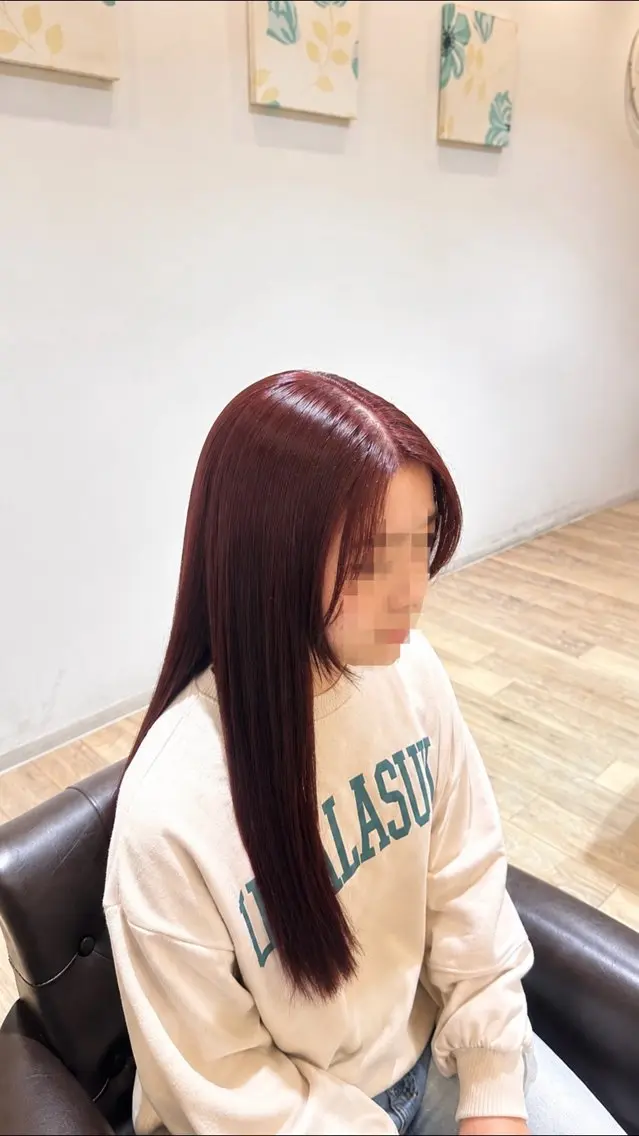 カラー ヘアカラー 加藤 真子のヘアスタイル