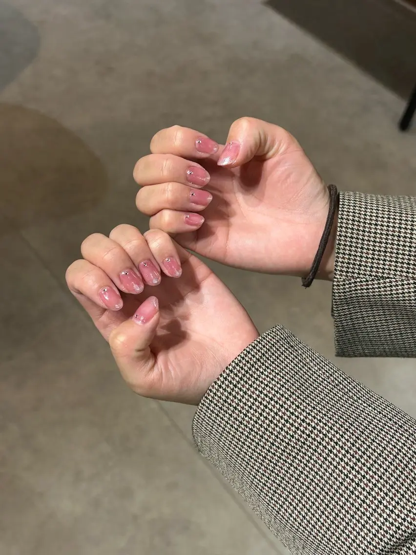 ネイル 氷ネイル・うるうるネイル ハンドネイル Loa misakiのネイルデザイン