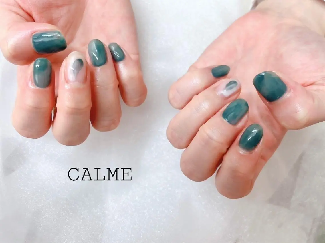 ネイル ニュアンスネイル ハンドネイル CALME ♡のネイルデザイン