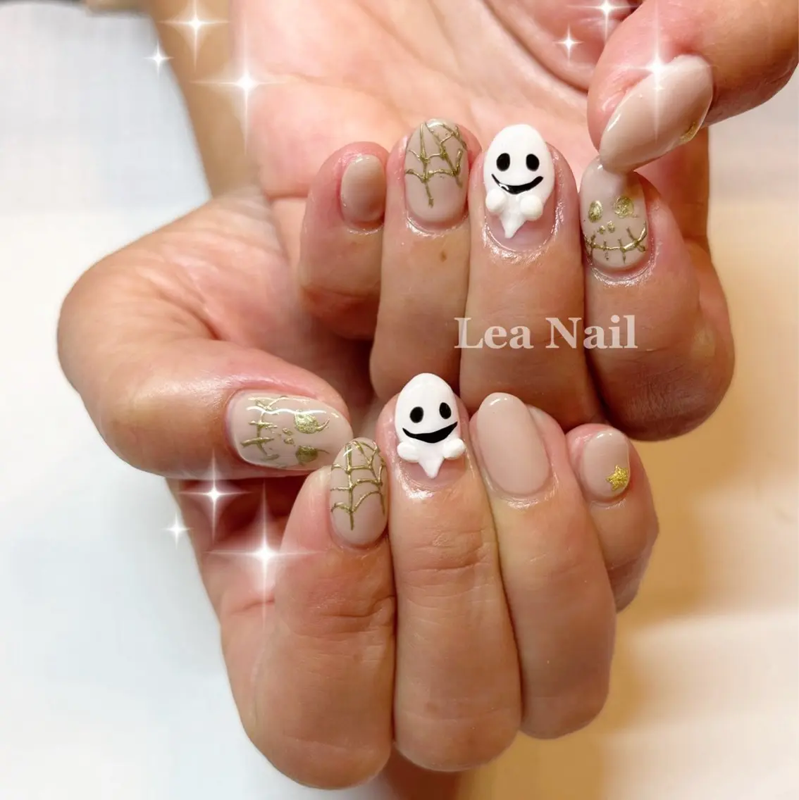 ネイル ハロウィン シンプルネイル Lea Nailのネイルデザイン