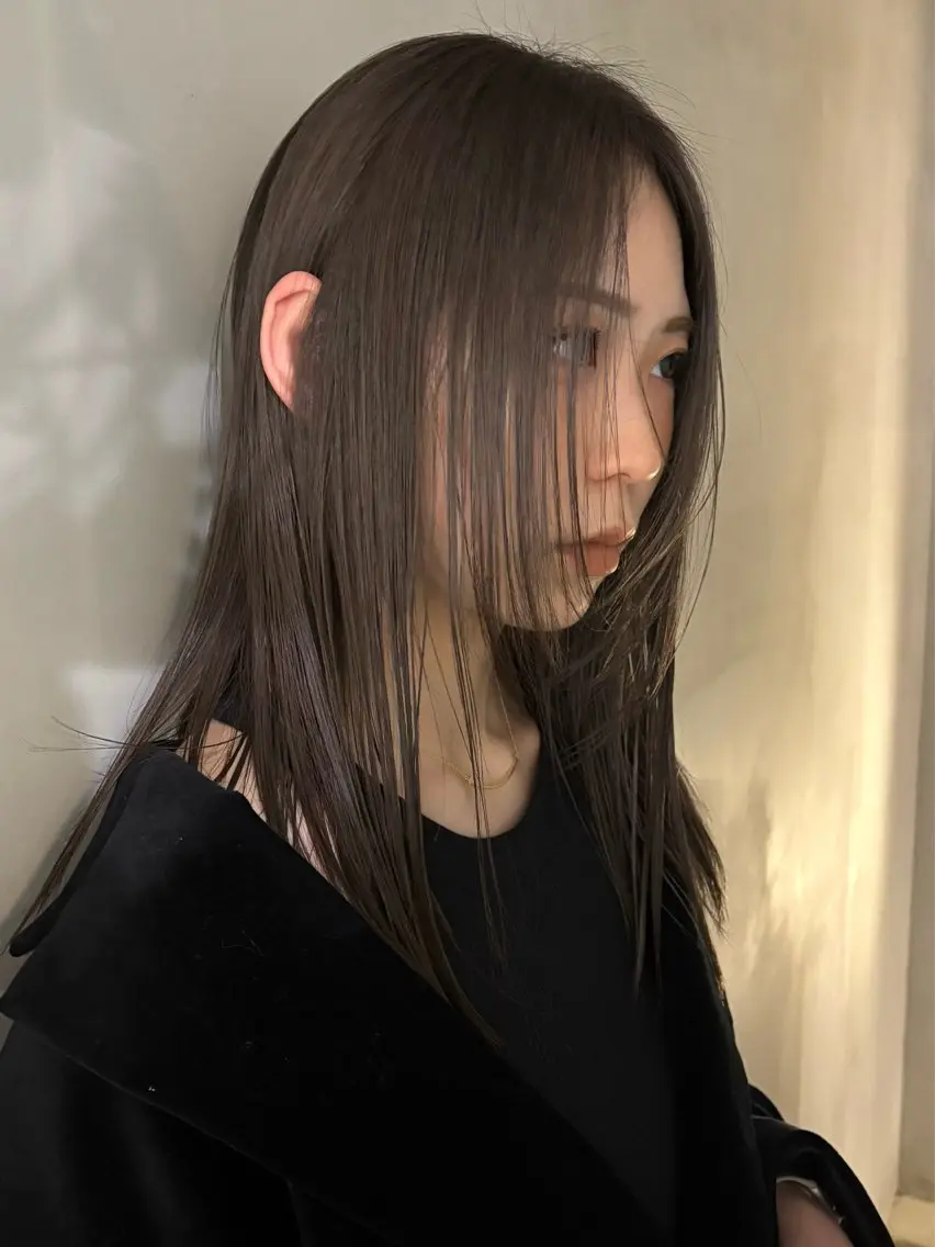 セミロング maeda nonohaのヘアスタイル