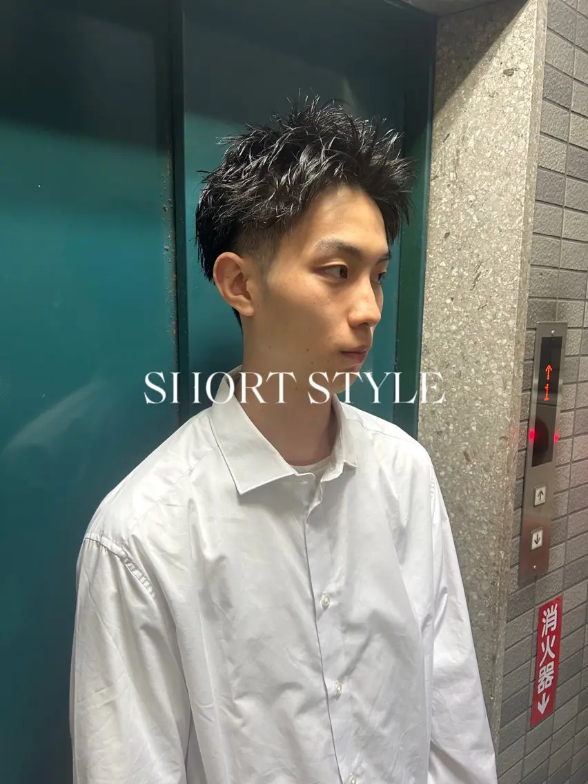 ショート パーマ メンズ メンズブリーチ メンズハイライト メンズインナーカラー メンズパーマ プードルパーマ カット 💈メンズ短髪特化 ✂︎伊藤大輝💈のヘアスタイル