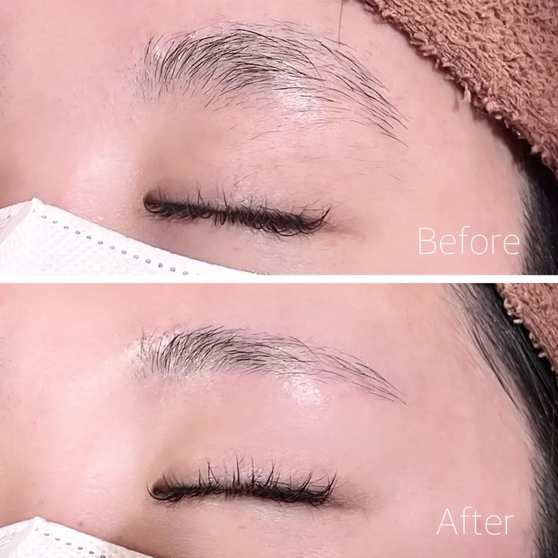 アイブロウ 眉毛ワックス脱毛 ワックス脱毛 眉カット 阪急伊丹🫧 ahu かなうのヘアスタイル
