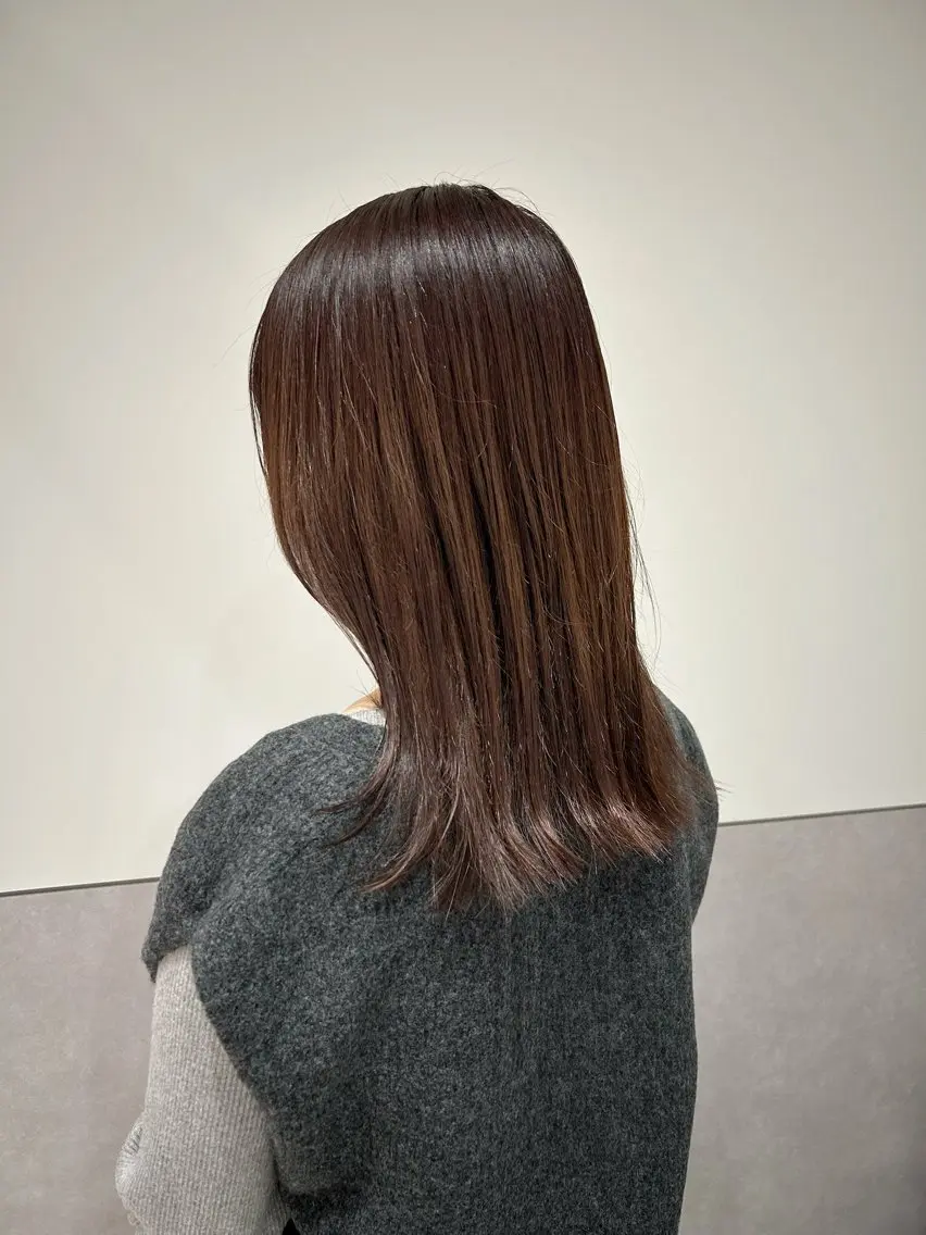 セミロング ピンクブラウン ナチュラル🪴抜け感 🫧sonokoのヘアスタイル