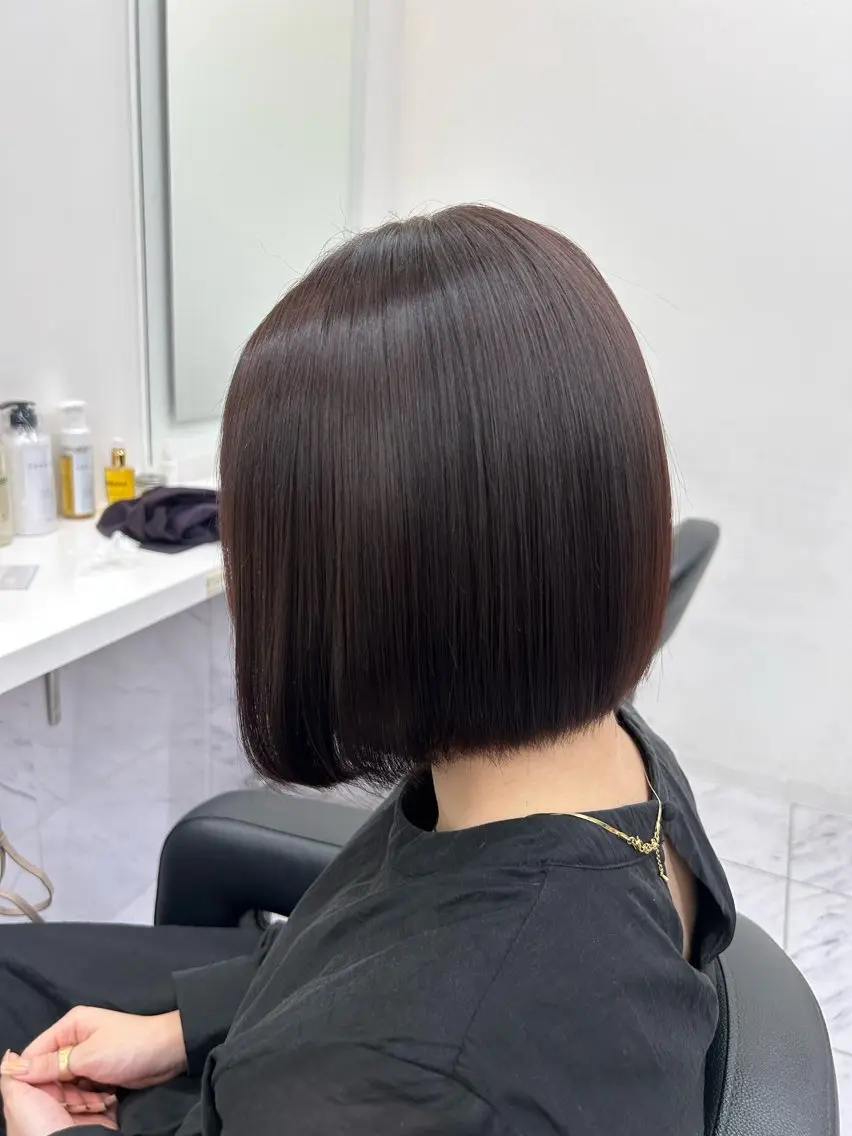 ショート カラー パーマ ヘアアレンジ メンズ キッズ カット ヘアカラー トリートメント ブリーチなしカラー/ ブラウン/レイヤーのヘアスタイル