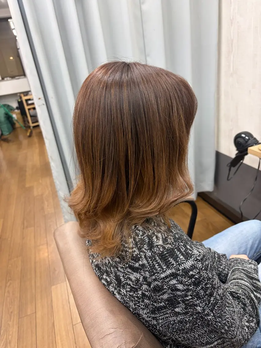 ミディアム ハイライト レイヤーカット カット ヘアカラー TELA HAIR 幕張本郷店　千尋のヘアスタイル