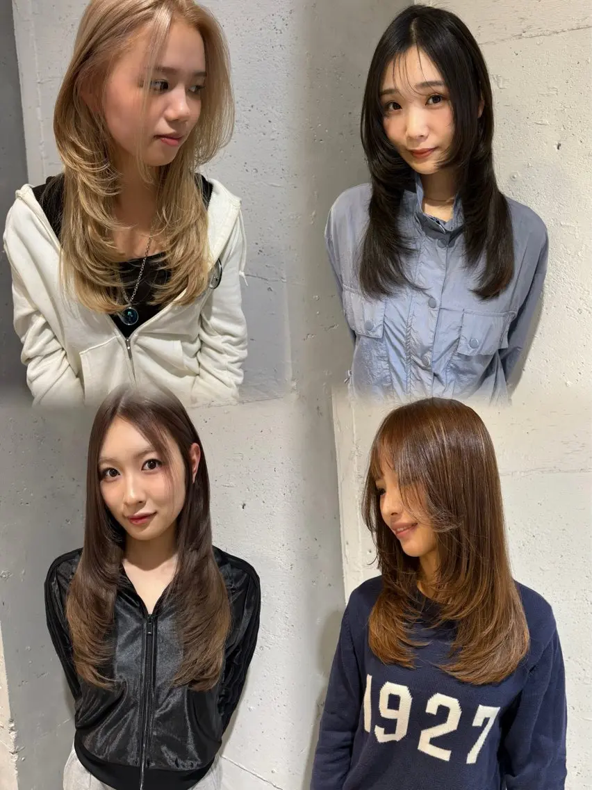 ロング カラー Juna✂️ レイヤー / ボブのヘアスタイル