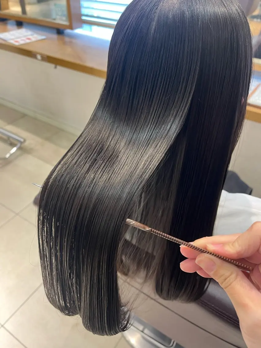 セミロング カラー 透明感カラー 髪質改善 ヘアカラー トリートメント 透明感カラー/ 髪質改善/レイヤーのヘアスタイル