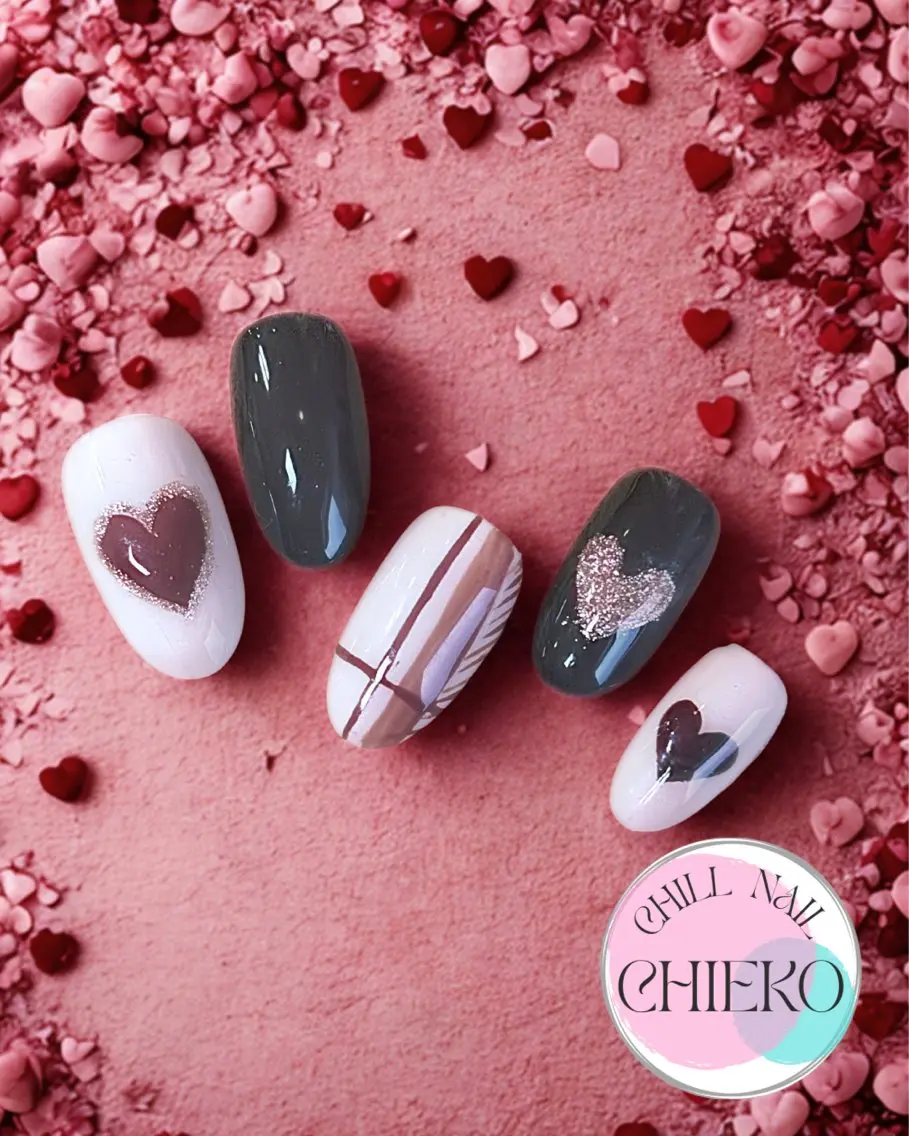 ネイル バレンタイン CHILL NAIL 読谷村のネイルデザイン