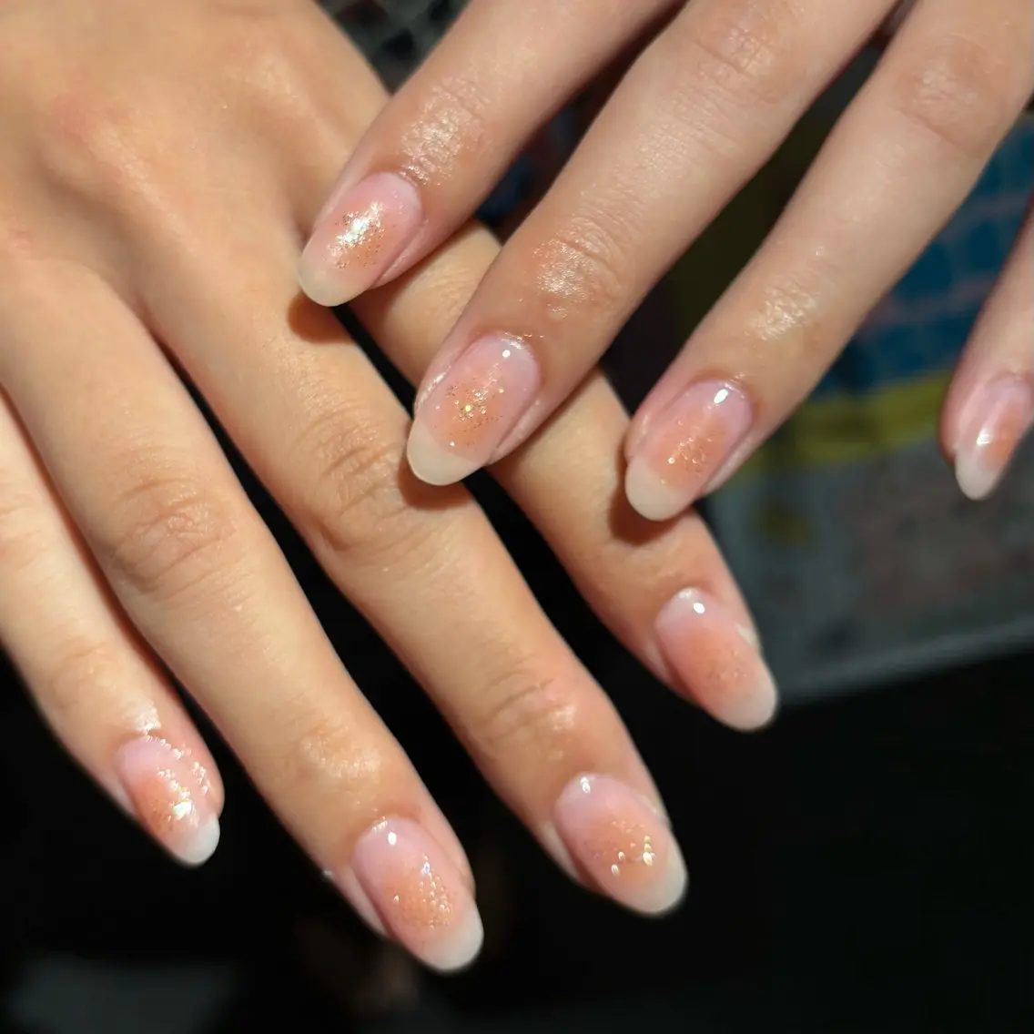 ネイル ラメ(グリッター) ハンドネイル WHITE NAIL ひなたのネイルデザイン