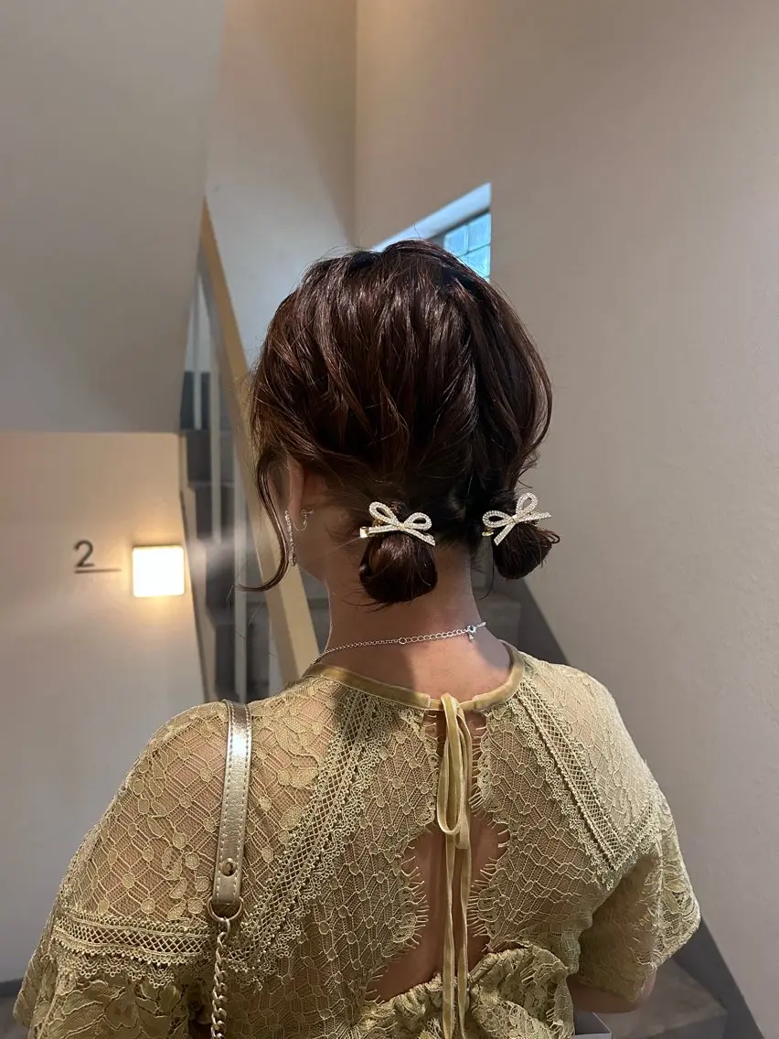 ヘアアレンジ ヘアセット siki kanahaのヘアスタイル