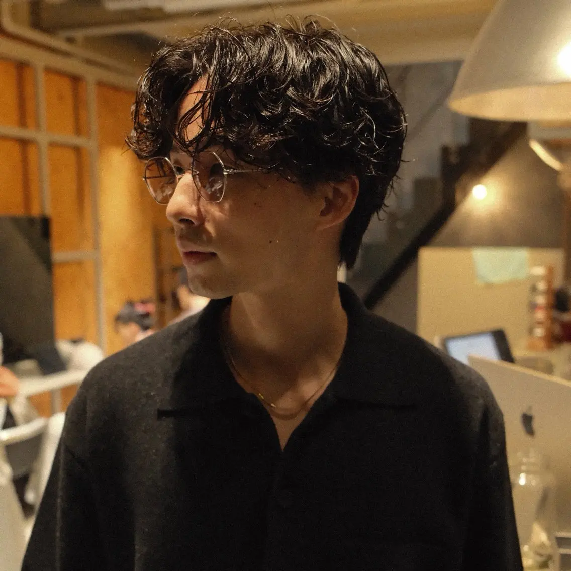 【メンズ限定】センターパートの写真