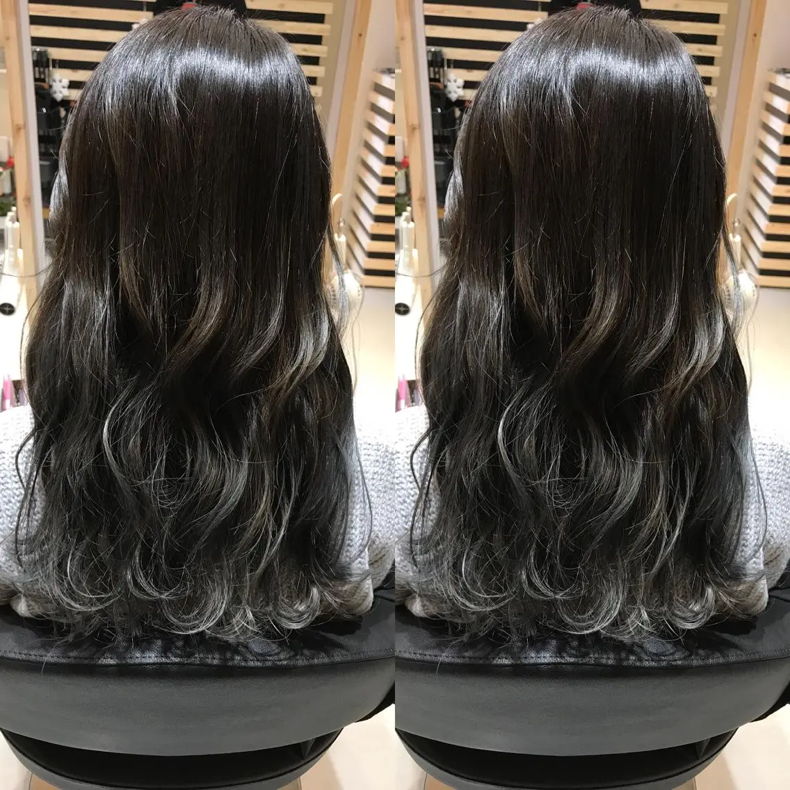 ロング カラー アディクシーカラー ブルーカラー ブルージュ グラデーションカラー 大久保 隆蔵のヘアスタイル