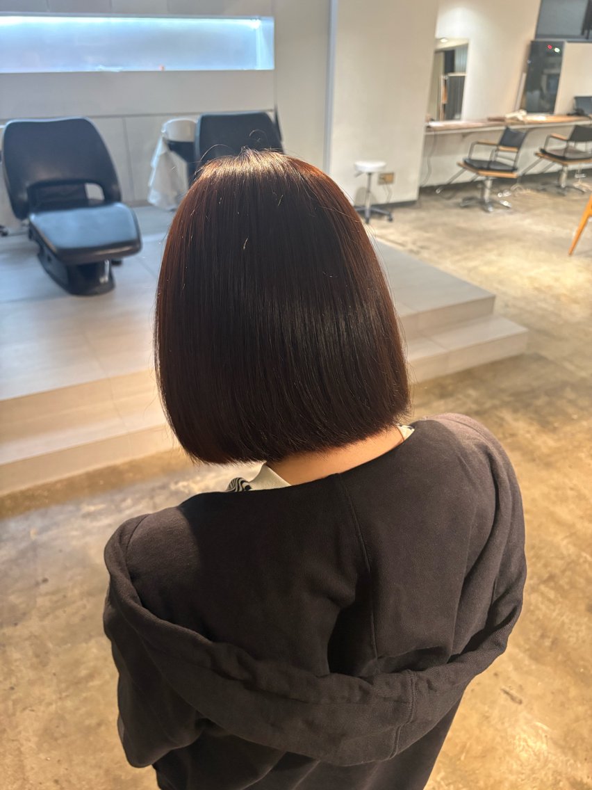 ショート カラー ブラウンカラー ダークブラウン ヘアカラー トリートメント 個性派/デザイン/ ハイトーン AMIのヘアスタイル