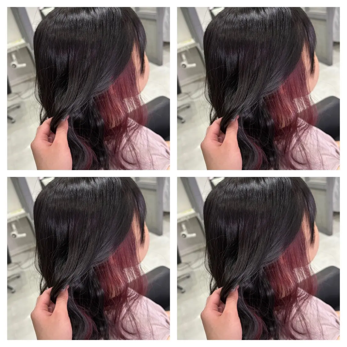【ミニモ限定🌺インナーカラー🍒✨】インナーブリーチ🌸+うる艶カラー💕+うる艶 treatment💝の写真