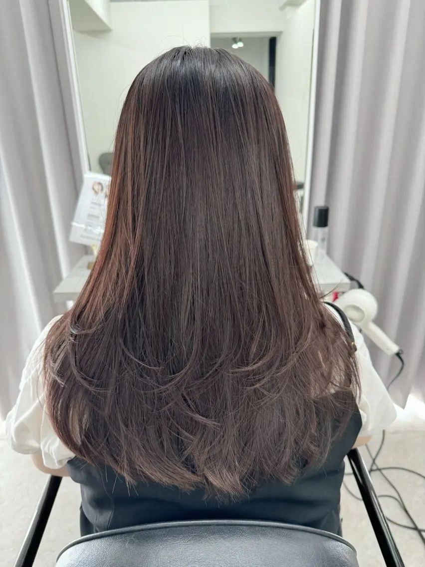 ロング カラー レイヤーカット 縮毛矯正 カット 縮毛矯正 トリートメント 縮毛矯正×髪質改善 店長　DAITOのヘアスタイル